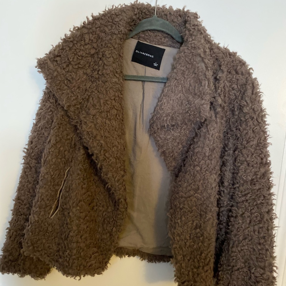 Brown teddy bear coat